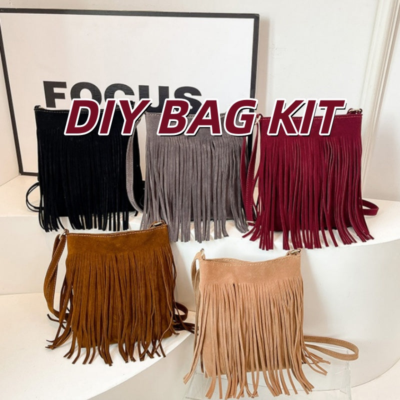 DIY PU Leather Shoulder Bag Kit for Beginners | Handmade Crossbody Bag Craft Set with Video Tutorial | Gift Making Kit