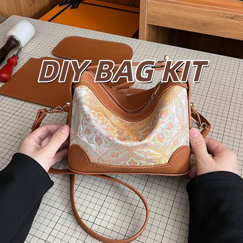 DIY PU Leather Handbag Kit for Beginners | Handmade Crossbody & Shoulder Bag Craft Set with Video Tutorial