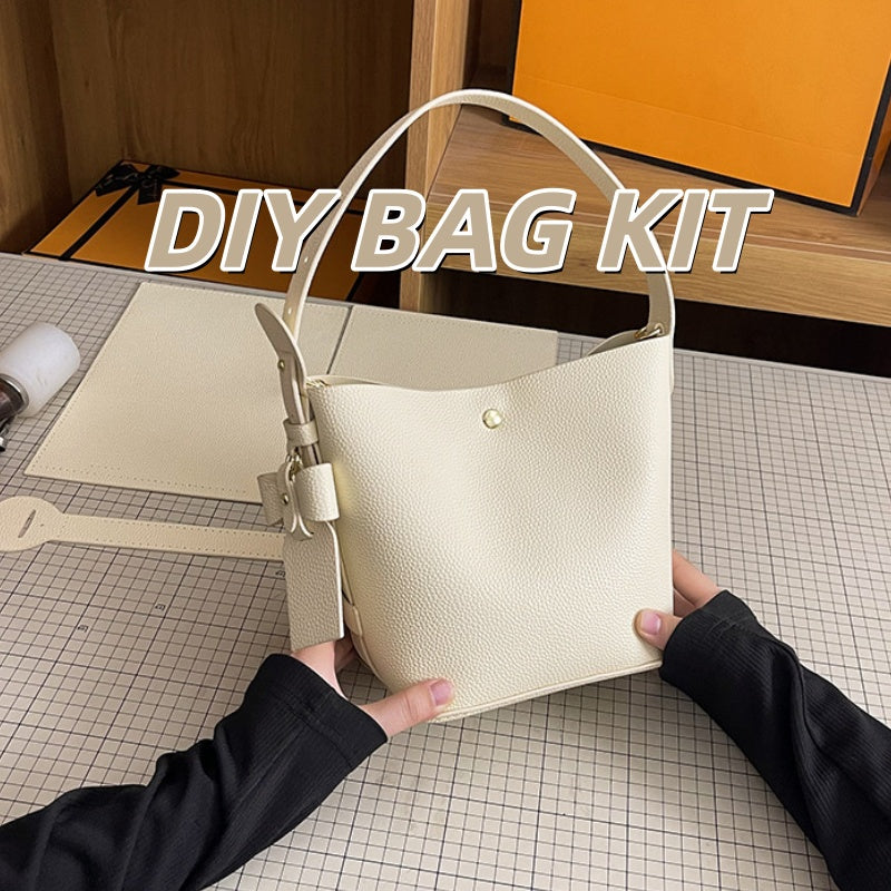 DIY PU Handbag Kit – Beginner-Friendly 8-Minute Craft Set | Lightweight Crossbody & Handheld Bag | Pre-Cut Materials Gift for Women