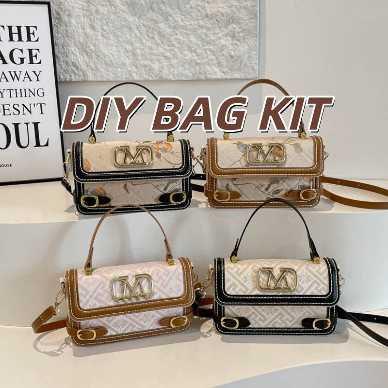 DIY PU Leather Handbag Kit for Beginners | Handmade Crossbody & Shoulder Bag Craft Set A/B Style with Video Tutorial