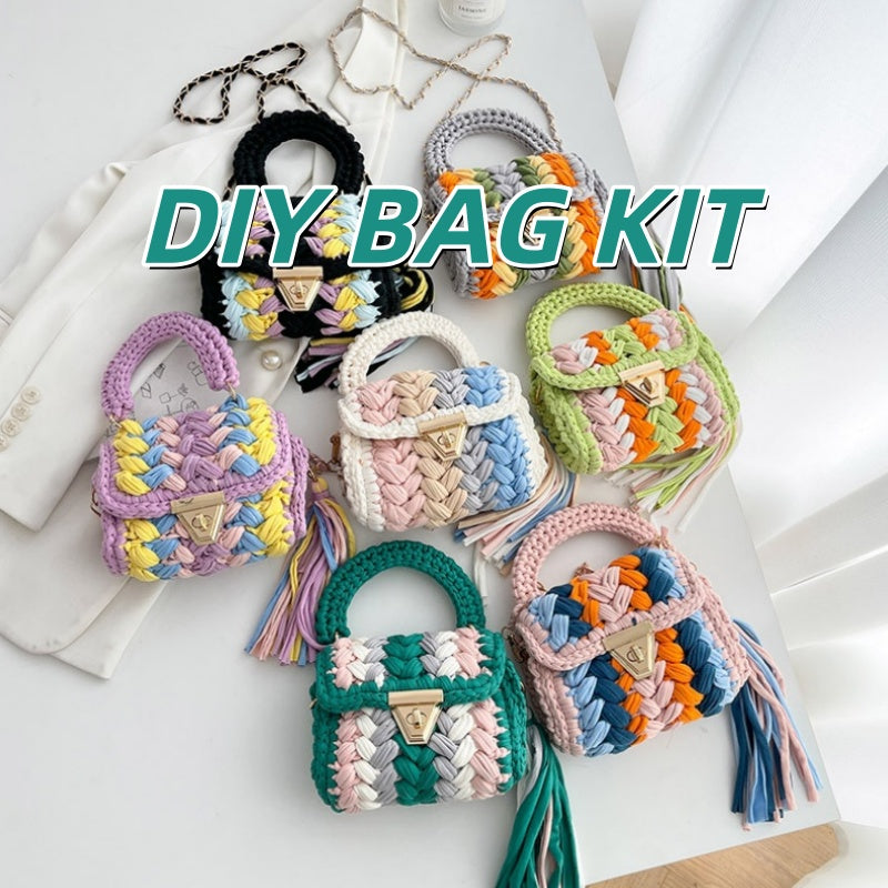 DIY Cotton Crossbody Bag Kit for Beginners | Handmade Shoulder & Tote Bag Sewing Craft Set with Video Tutorial