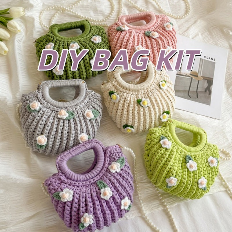DIY Shoulder Bag Sewing Kit for Beginners – Handmade Crossbody Tote Bag Craft Kit with Video Tutorial & Pre-Cut Materials