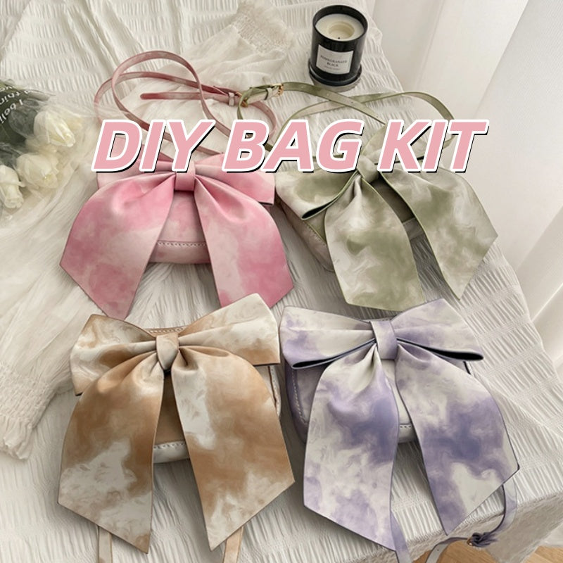 DIY PU Leather Shoulder Bag Kit for Beginners – Pre-Cut & Pre-Punched Crossbody Purse with Video Tutorial