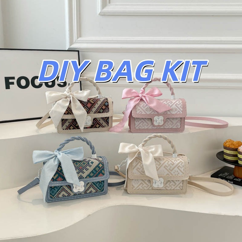 DIY PU Leather Handbag Kit for Beginners | Small Handmade Crossbody & Shoulder Bag Craft Set with Video Tutorial