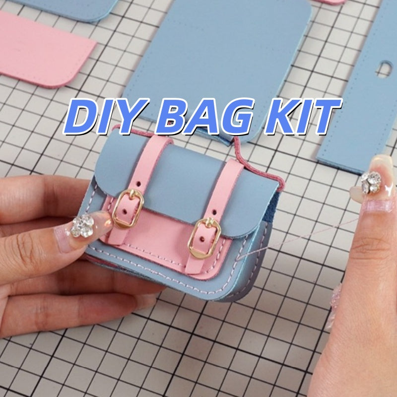 DIY Leather Earbud Case Kit | Handmade Cowhide Earphone Storage Pouch Craft Set with Video Tutoria
