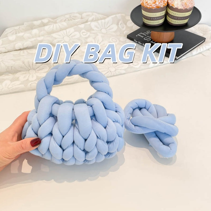 DIY Fabric Handbag Kit for Beginners – Handmade Mini Tote Bag Sewing Kit with Video Tutorial
