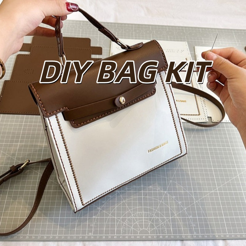 DIY PU Leather Backpack Kit for Beginners | Handmade Convertible Backpack, Crossbody & Handbag Sewing Kit with Video Tutorial