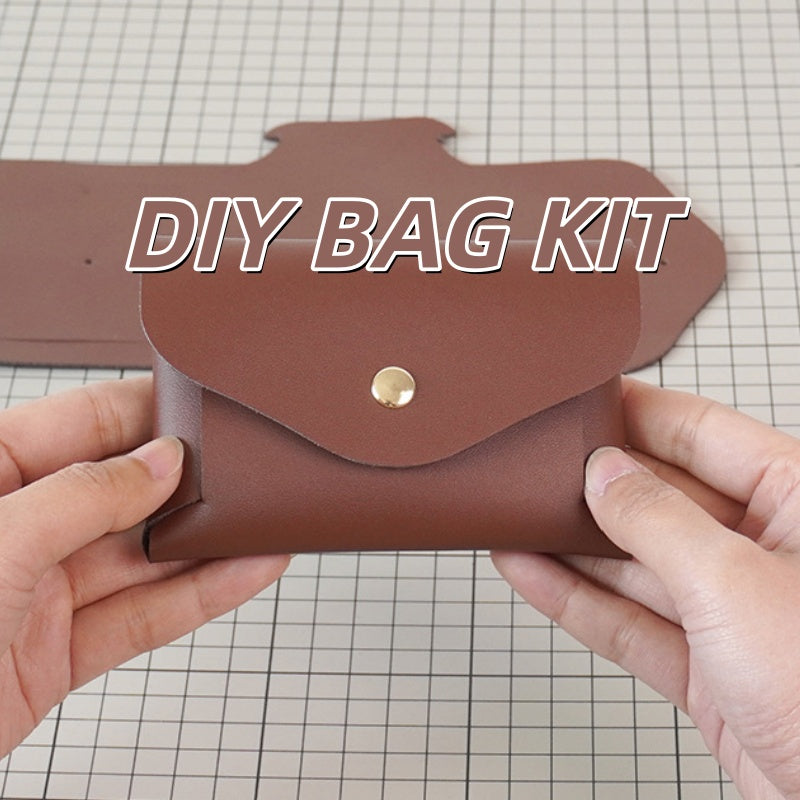 DIY Leather Card Holder Kit | Beginner Friendly Cowhide Wallet Craft Set with Video Tutorial