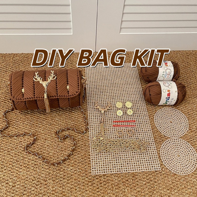 DIY PU Leather Mini Handbag Kit – Handmade Crossbody & Shoulder Bag Craft Kit for Beginners with Video Tutorial