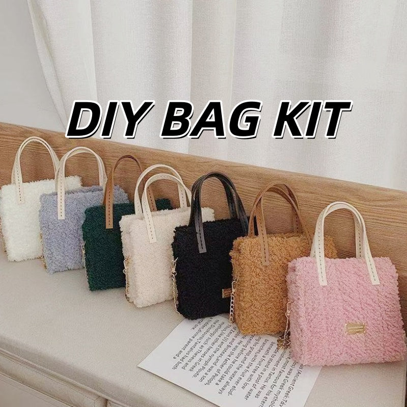 DIY Tote Bag Sewing Kit – Handmade Polyester Handbag Craft Set for Beginners with Video Tutorial