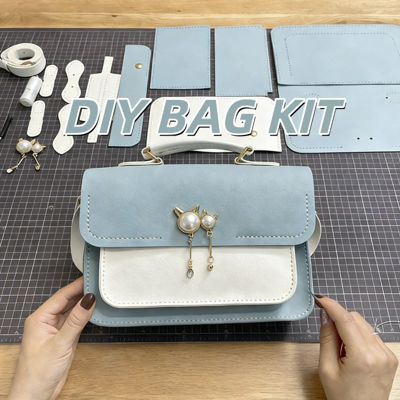DIY Leather Handbag Kit | Beginner Crossbody & Handheld Bag Craft Set