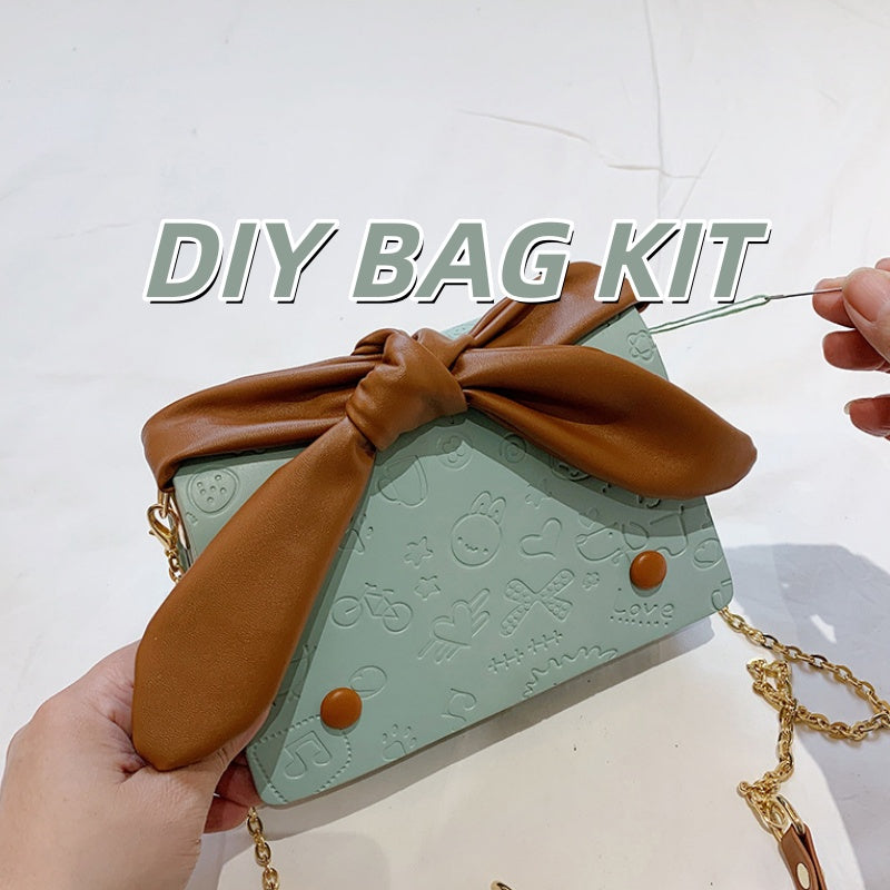 DIY PU Shoulder Bag Kit – Beginner-Friendly 8-Minute Handmade Craft Set | Pre-Cut Materials | Crossbody & Shoulder Bag Gift for Women