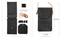 DIY Genuine Leather Wallet Kit | Litchi Grain Cowhide Card Holder, Passport Wallet & Coin Purse Craft Set