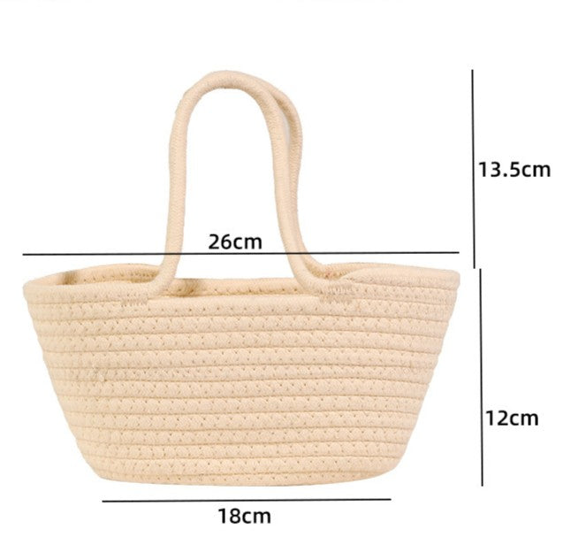 DIY Floral Straw Woven Bag Kit | Handmade Flower Weaving Tote Craft Set with Artificial Flowers | Spring & Summer Travel Fashion Bag Gift