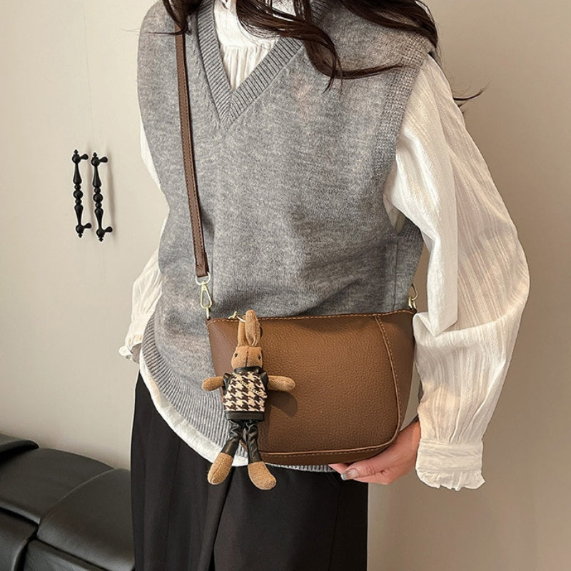 DIY PU Crossbody Bag Kit – Handmade Mini Shoulder Bag Craft Set for Beginners with Video Tutorial