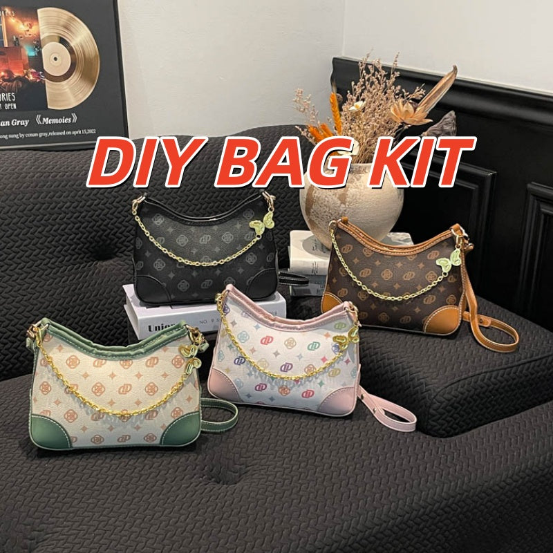 DIY PU Handbag Kit – Handmade Crossbody Shoulder Bag Craft Set for Beginners with Video Tutorial