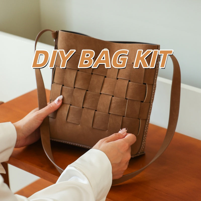 DIY PU Leather Tote Bag Kit | Beginner-Friendly Handmade Crossbody & Shoulder Bag Craft Set with Video Tutorial