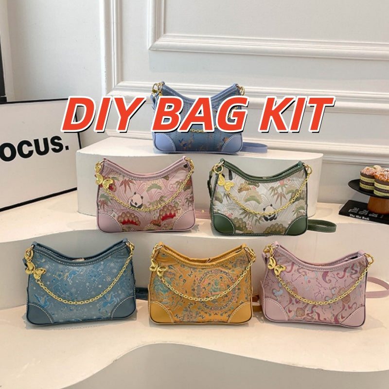 DIY PU Leather Crossbody Bag Kit | Beginner-Friendly Handmade Shoulder Handbag Craft Set with Video Tutorial