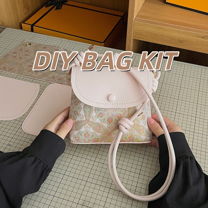 DIY PU Leather Handbag Kit | Beginner-Friendly Crossbody & Handheld Purse Craft Set with Video Tutorial