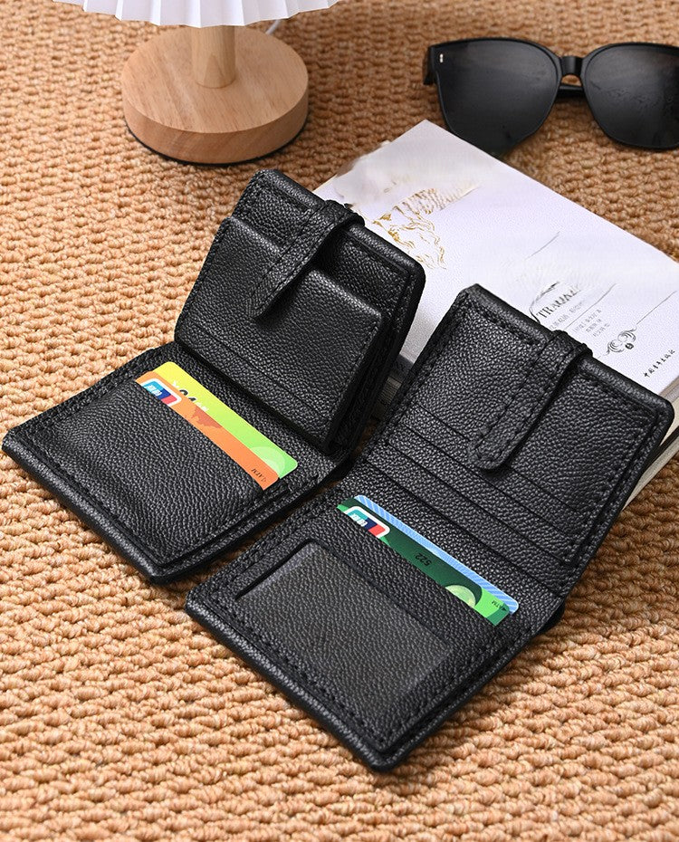 DIY Genuine Leather Wallet Kit | Litchi Grain Cowhide Card Holder, Passport Wallet & Coin Purse Craft Set