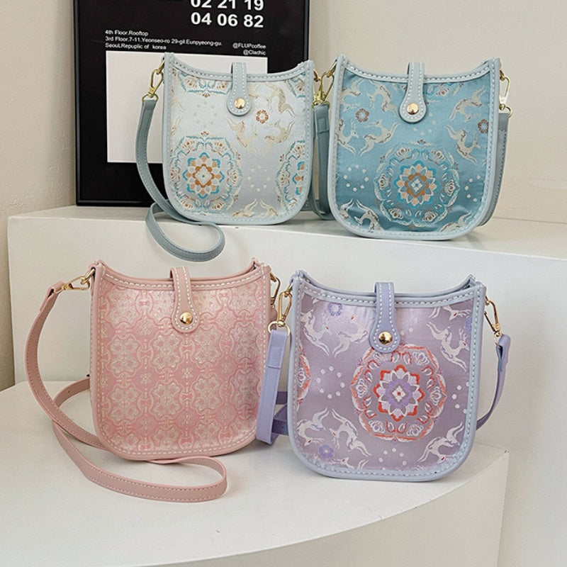 DIY Color Block PU Leather Shoulder Bag Kit | Vintage Crossbody Handbag Craft Set for Beginners with Video Tutorial