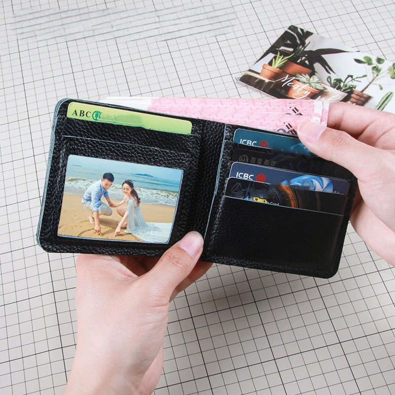 DIY Genuine Leather Bi-Fold Wallet Kit – Handmade Full Grain Leather Craft Set for Beginners