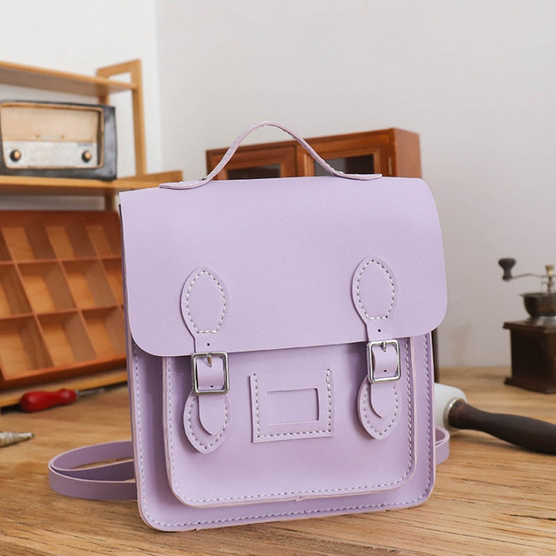 DIY PU Leather Backpack Kit for Beginners – Handmade Convertible Shoulder Bag with Pre-Cut Pieces & Video Tutorial