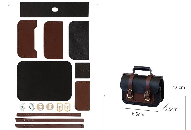DIY Leather Earbud Case Kit | Handmade Cowhide Earphone Storage Pouch Craft Set with Video Tutoria