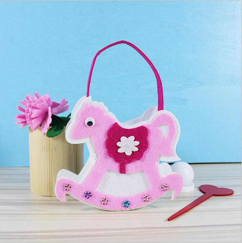 DIY Kids Mini Felt Handbag Sewing Kit for Children | Creative Craft Toy Bag | Parent-Child Educational Activity | Beginner-Friendly Handmade Kit