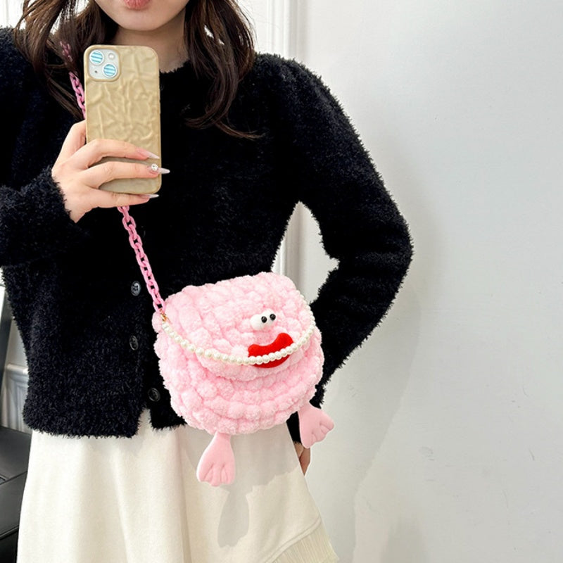 DIY Crochet Shoulder Bag Kit for Beginners – Handmade Yarn Crossbody Purse Craft Kit with Video Tutorial
