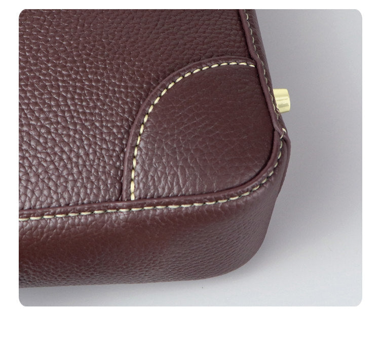 DIY Leather Laptop Briefcase Kit – Beginner Men's Cowhide Work Bag