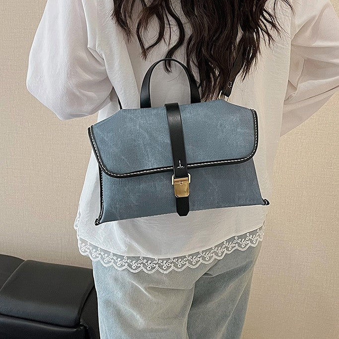 DIY PU Leather Crossbody Bag Kit for Beginners – Handmade Shoulder Handbag Sewing Kit with Pre-Cut Materials & Video Tutorial