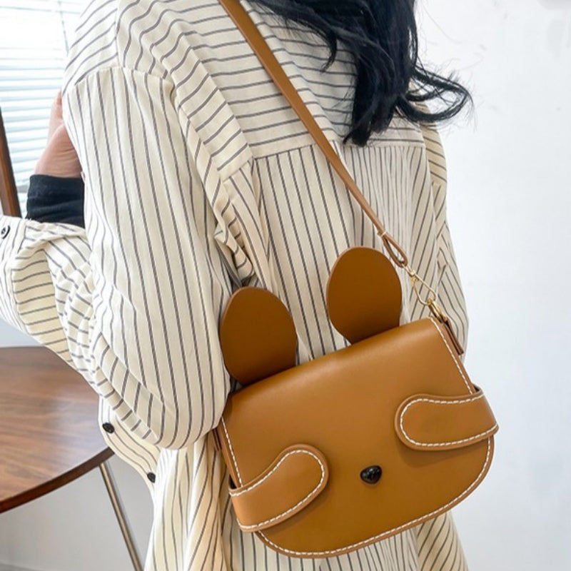 DIY PU Leather Crossbody Bag Kit for Beginners – Handmade Shoulder Purse Sewing Kit with Pre-Cut Pieces & Video Tutorial