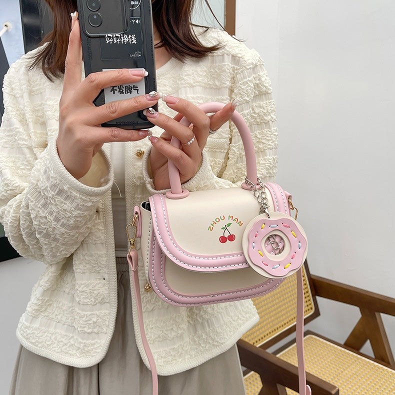 DIY PU Leather Shoulder Bag Kit for Beginners – Handmade Crossbody & Handbag Sewing Kit with Pre-Cut Materials and Video Tutorial