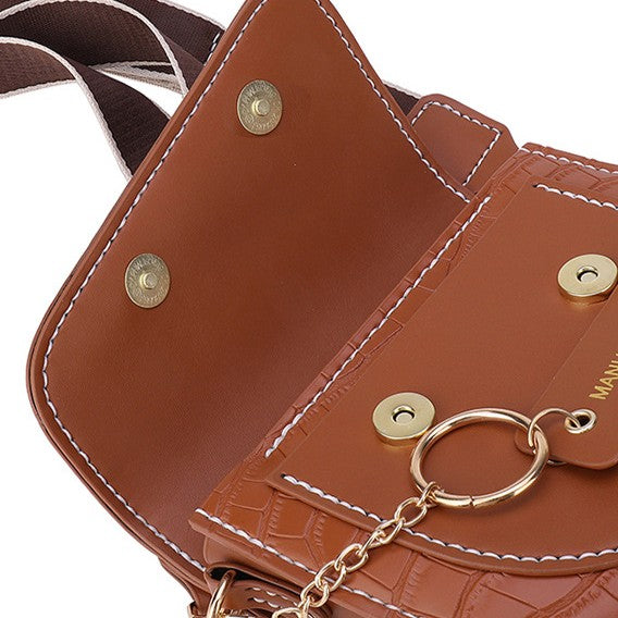 DIY PU Leather Shoulder Bag Kit for Beginners – Pre-Cut & Pre-Punched Crossbody Purse with Video Tutorial