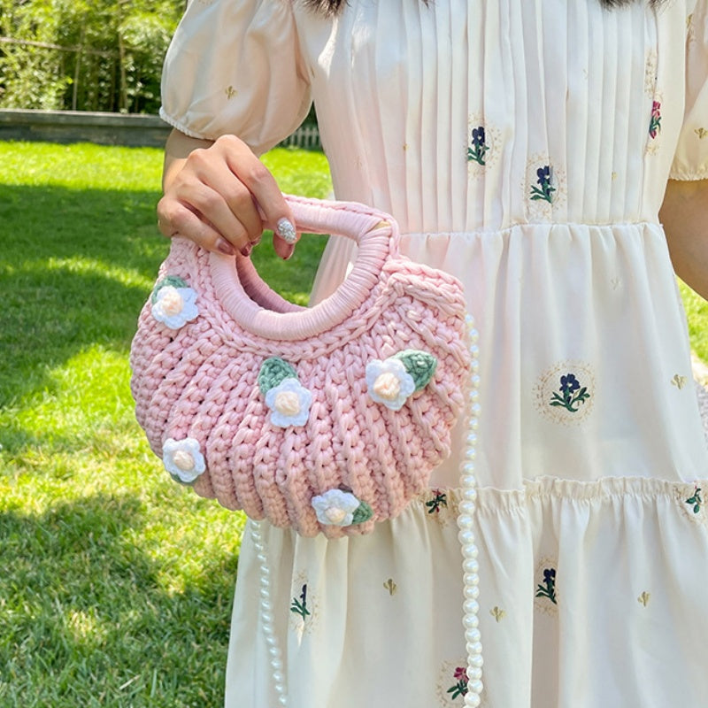 DIY Shoulder Bag Sewing Kit for Beginners – Handmade Crossbody Tote Bag Craft Kit with Video Tutorial & Pre-Cut Materials