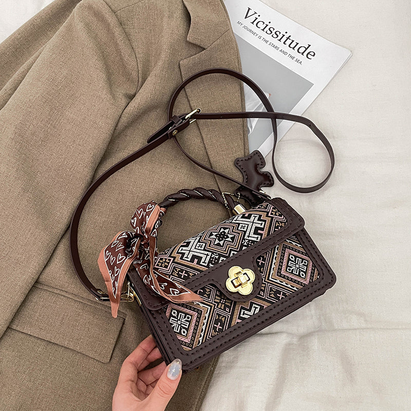 DIY PU Leather Casual Women's Bag Kit – Handmade Shoulder, Crossbody & Tote Bag Sewing Kit for Beginners with Video Tutorial