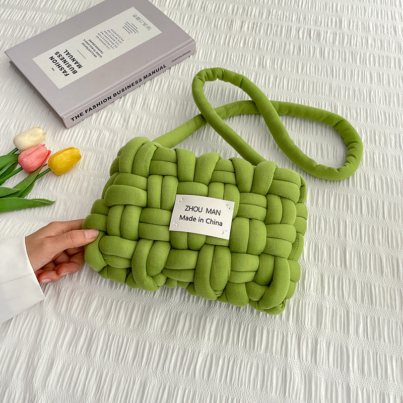 DIY Crochet Shoulder Bag Kit for Beginners | Handmade Soft Yarn Crossbody Bag Craft Set with Video Tutorial