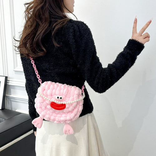 DIY Crochet Shoulder Bag Kit for Beginners – Handmade Yarn Crossbody Purse Craft Kit with Video Tutorial
