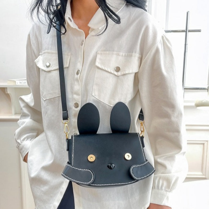 DIY PU Leather Crossbody Bag Kit for Beginners – Handmade Shoulder Purse Sewing Kit with Pre-Cut Pieces & Video Tutorial