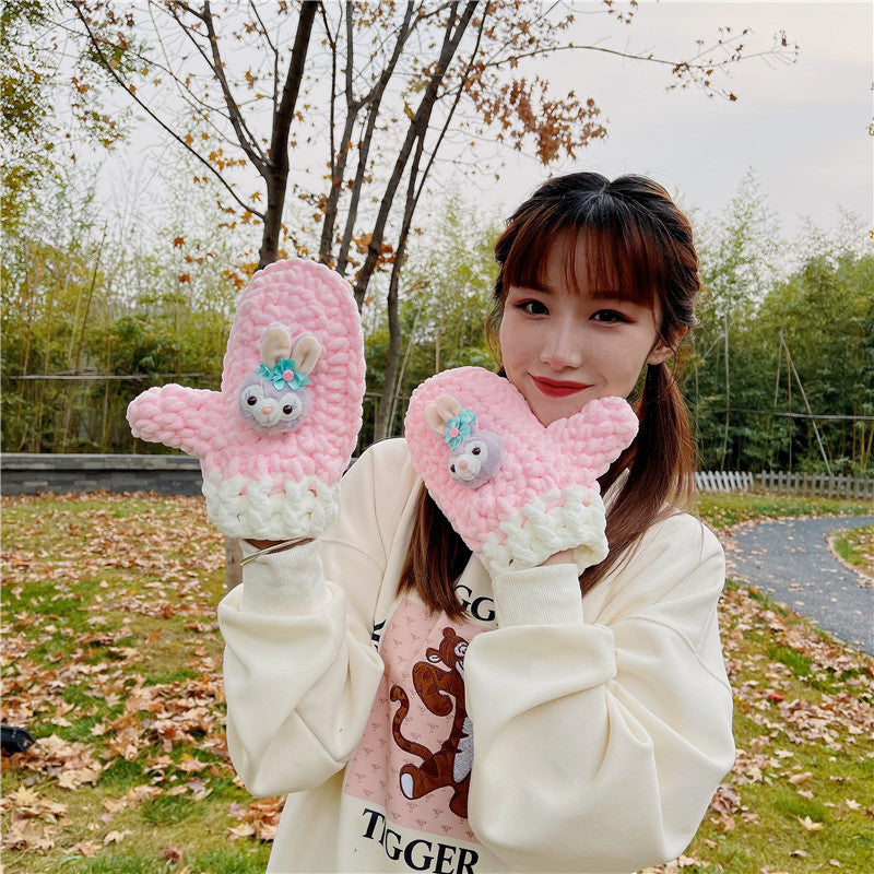 DIY Knitted Gloves Kit for Beginners | Handmade Yarn Gloves Craft Set with Video Tutorial