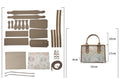 DIY Patchwork Tote Bag Kit | Genuine Leather & Microfiber Handmade Shoulder Bag Craft Set for Beginners