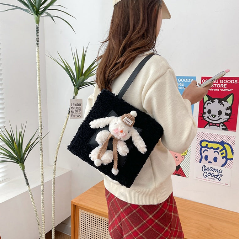 DIY Plush Shoulder Bag Kit for Beginners | Handmade Tote Bag Craft Set with Video Tutorial