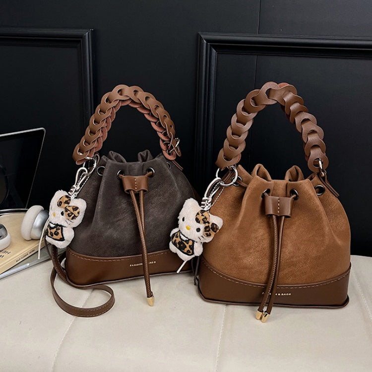DIY PU Leather Tote Bag Kit for Beginners – Handmade Crossbody Handbag Sewing Kit with Pre-Cut Materials & Video Tutorial