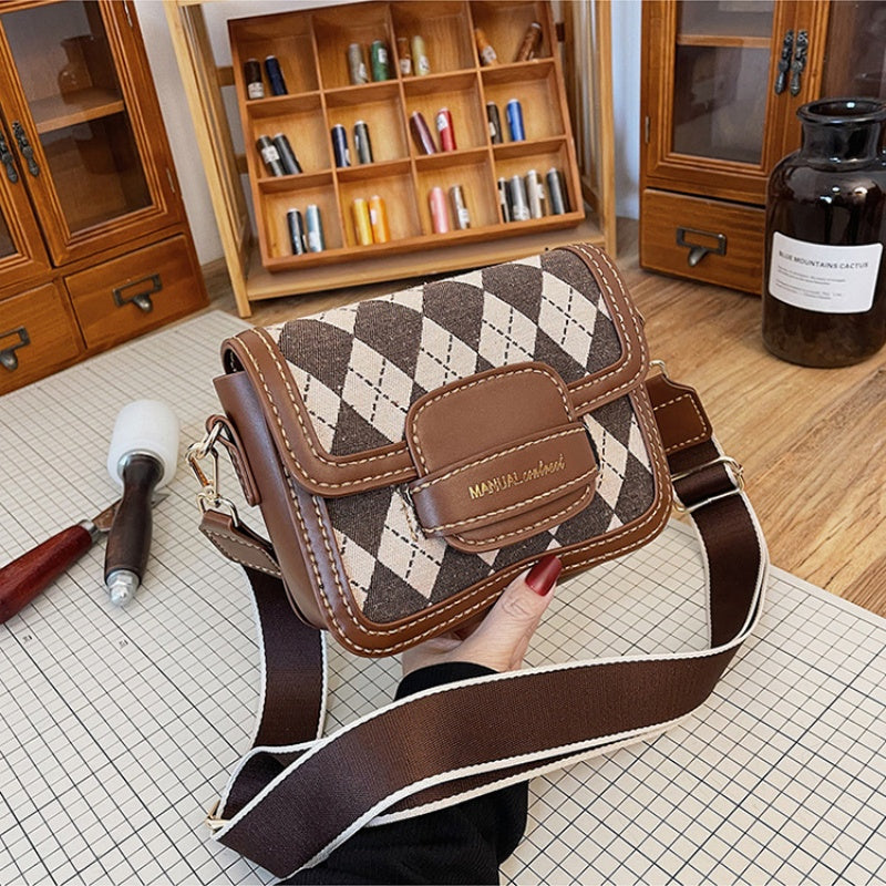 DIY PU Leather Shoulder Bag Kit for Beginners – Pre-Cut & Pre-Punched Crossbody Purse with Video Tutorial