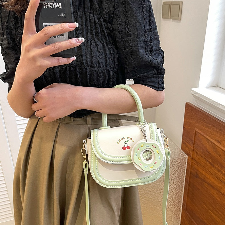 DIY PU Leather Shoulder Bag Kit for Beginners – Handmade Crossbody & Handbag Sewing Kit with Pre-Cut Materials and Video Tutorial