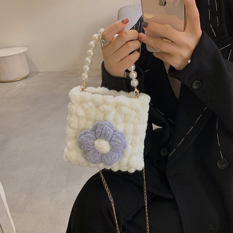 DIY Woven Cotton Shoulder Bag Kit for Beginners – Handmade Crossbody Purse with Video Tutorial