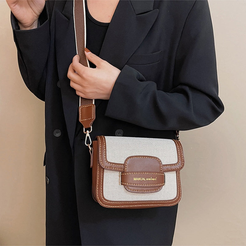 DIY PU Leather Shoulder Bag Kit for Beginners – Pre-Cut & Pre-Punched Crossbody Purse with Video Tutorial
