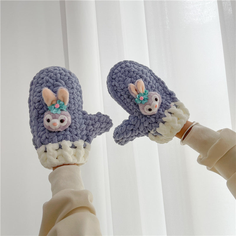 DIY Knitted Gloves Kit for Beginners | Handmade Yarn Gloves Craft Set with Video Tutorial