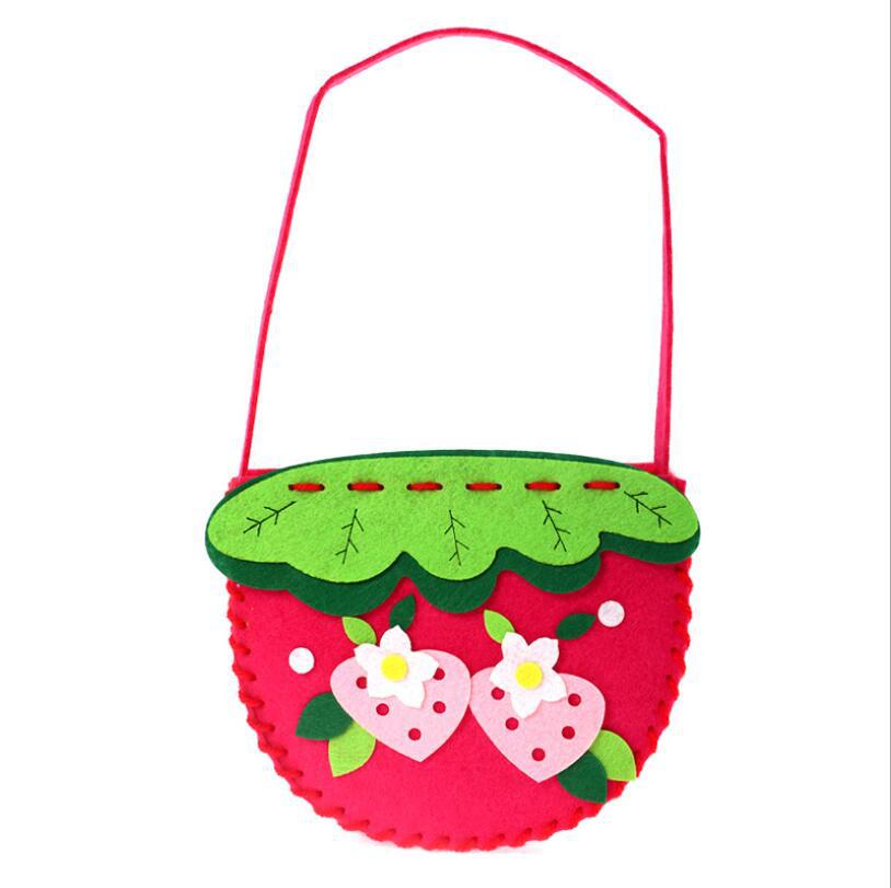 DIY Kids Mini Felt Handbag Sewing Kit for Children | Creative Craft Toy Bag | Parent-Child Educational Activity | Beginner-Friendly Handmade Kit